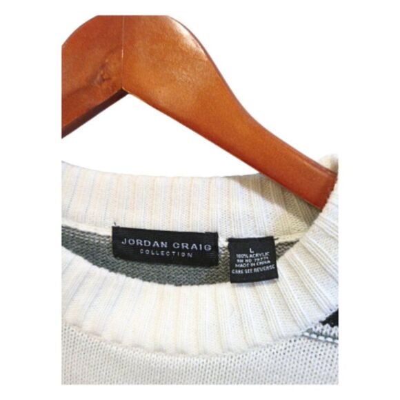Jordan Craig Multicolor Striped Sweater Men's L Crewneck - Grandpa - Picture 6 of 6
